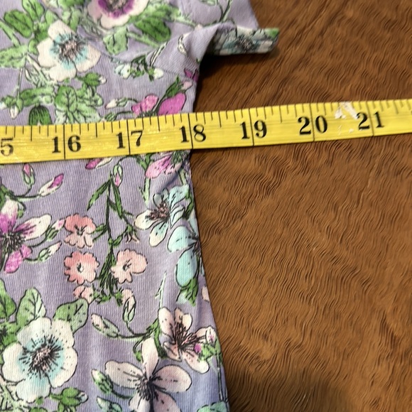 NWT J Jill Sleep Gown Size XS Freesia Pattern Grey and lavender - Picture 4 of 5